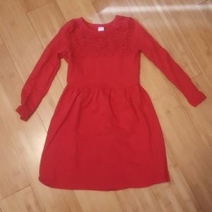 Girl's Carter's red sweater dress